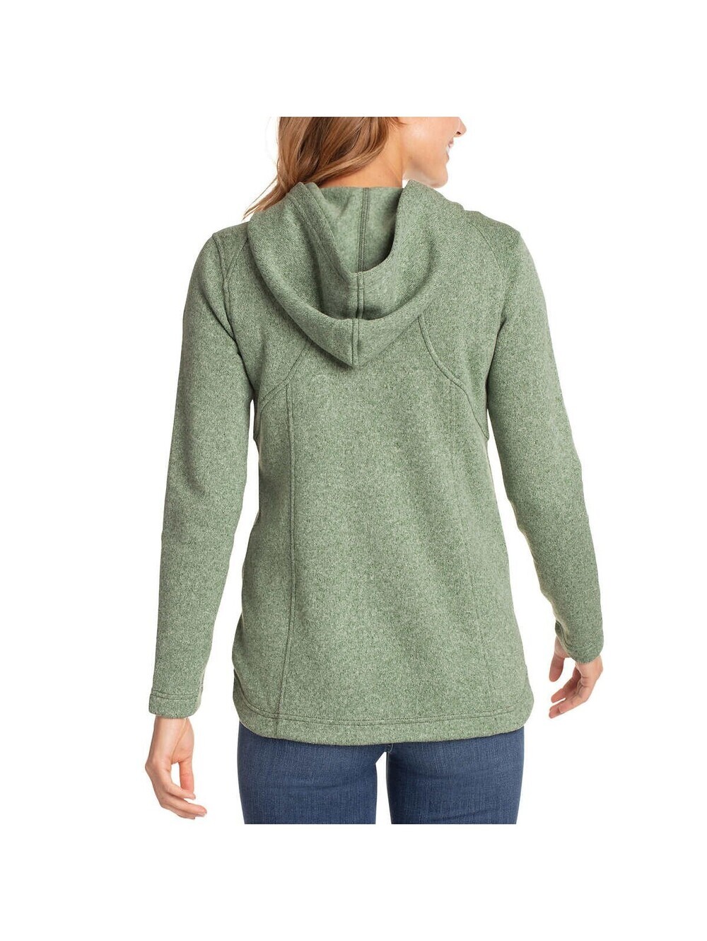 Eddie Bauer Womens Full Zip Hooded Jacket Dusty Sage Size XS - Picture 2 of 4